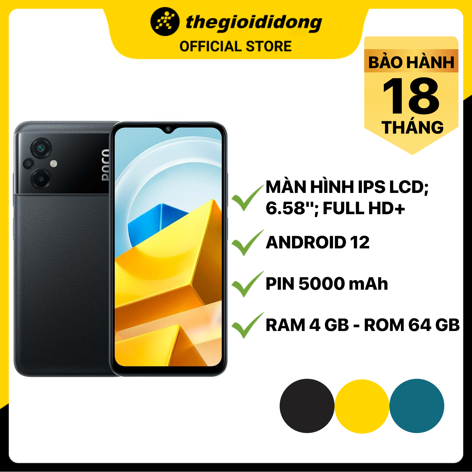 Điện Thoại Xiaomi POCO M5 4G (4/64 GB) - Hàng chính hãng