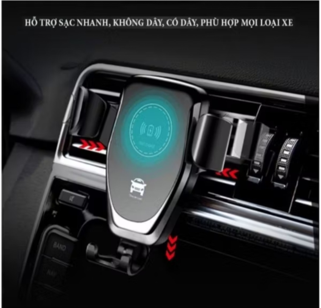 1 CÁI GIÁ ĐỠ KẸP SẠC ĐIÊN THOAI KHÔNG DÂY TRÊN Ô TÔ CAO CẤP