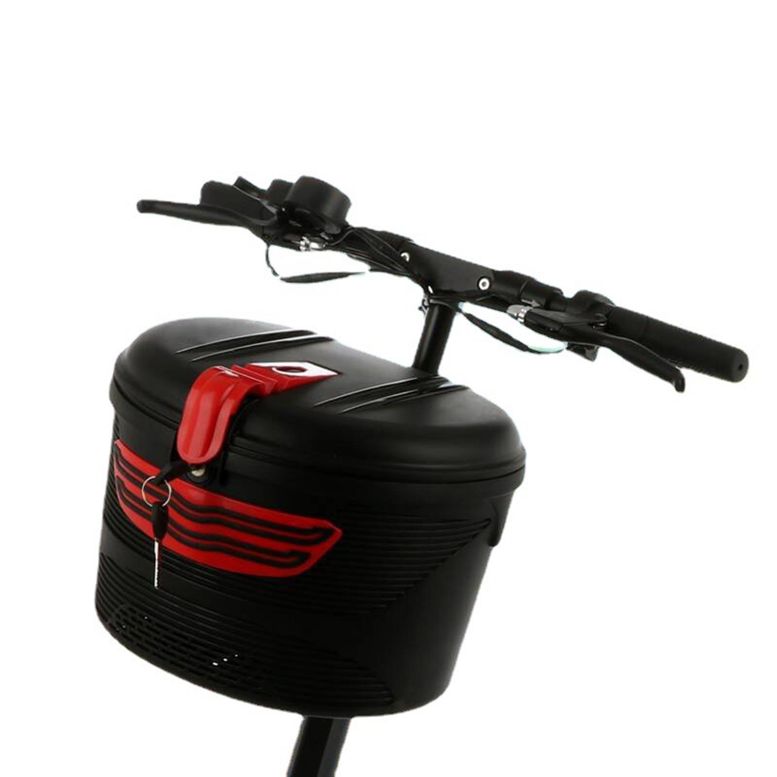 Bike Basket Lockable Easily Install Universal Containers Black Bike Basket