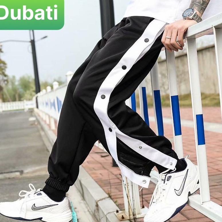 QUẦN JOGGER THỂ THAO NAM NỮ UNISEX CHẤT NỈ DÀY DA CÁ ỐNG SUÔNG RỘNG 7 CÚC BẤM THỜI TRANG THU ĐÔNG CAO CẤP - DUBATI F