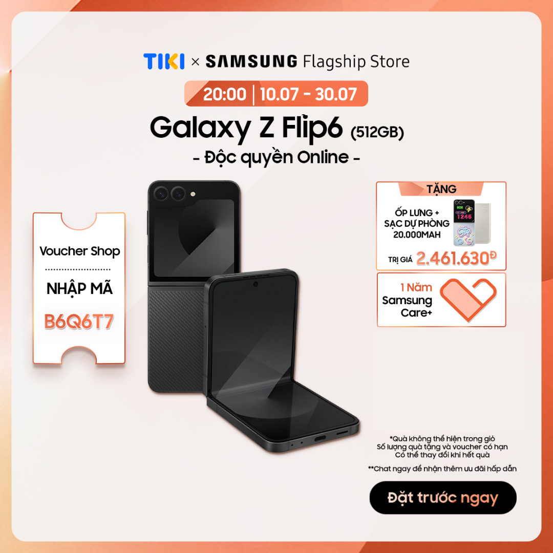 Điện thoại Samsung Galaxy Z Flip6 12GB/512GB - Độc quyền online - Hàng chính hãng