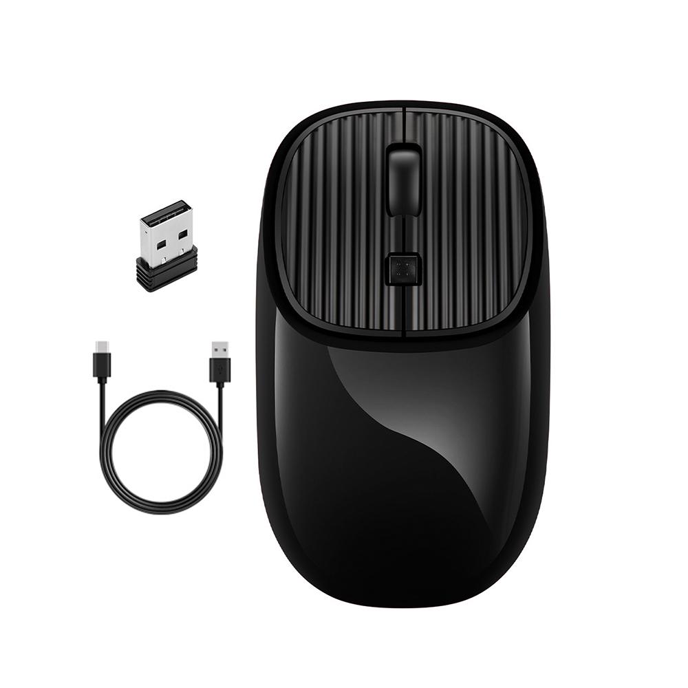 2.4G USB Sạc Không Dây Chuột Quang Chơi Game Chuột 1600Dpi Được Xây Dựng Trong Pin Sạc Nhà Chuột Chơi Game Cho máy Tính Laptop