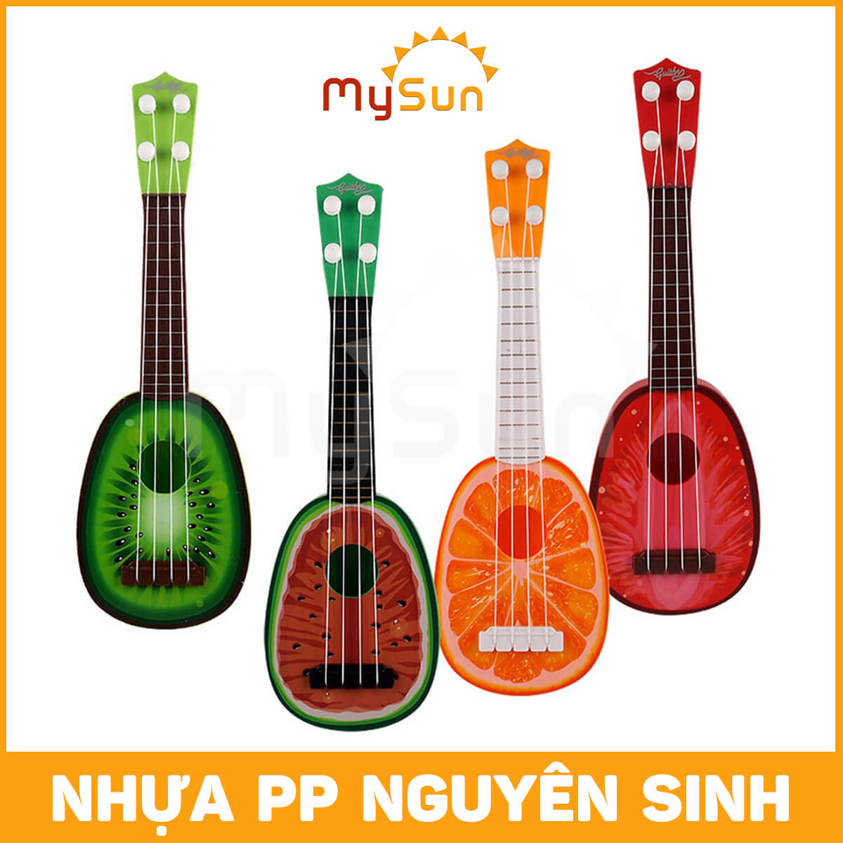 Cây đàn Ukulele đồ chơi nhạc cụ trẻ em 4 dây mini cho bé phát triển trí tuệ thông minh