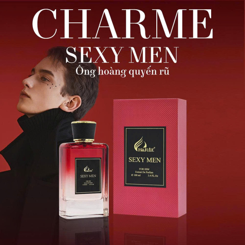 Nước Hoa Nam Charme SEXY MEN 100ML Lịch Lãm, Cuốn Hút_Thơm Lâu Chính Hãng