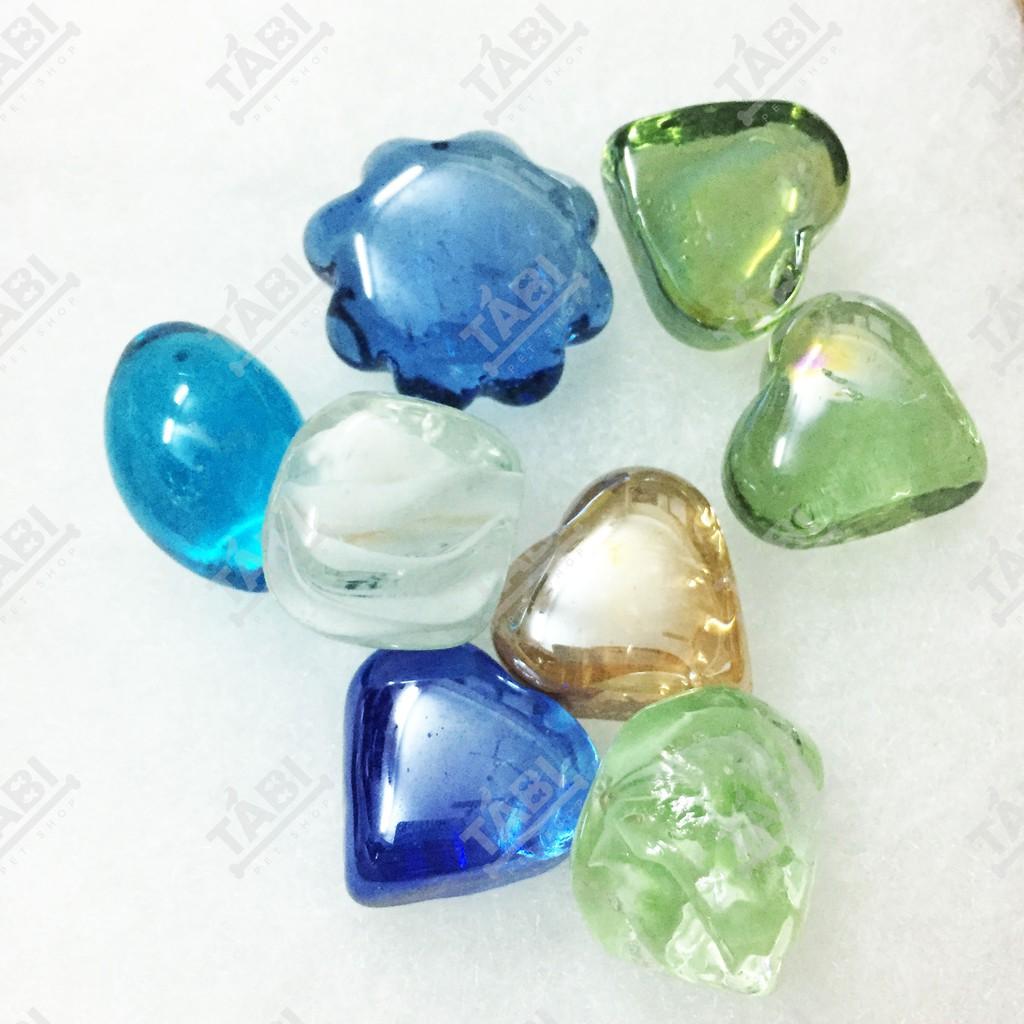 350g Sỏi Thuỷ Tinh Trang Trí Hồ Cá - Tiểu Cảnh Trang Trí Nhà Cửa