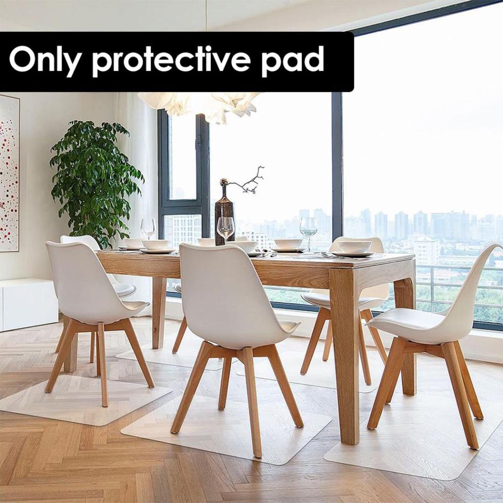 2xOffice Computer Carpet Protector Chair Mat 1.5mm Thick PVC Mat 40x60cm