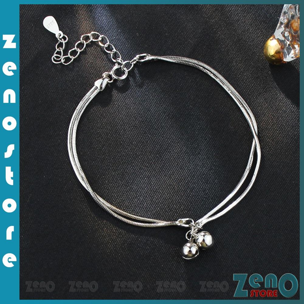 Vòng tay chuông 2 lớp ZenO LT02, Lắc tay phong cách Hàn Quốc