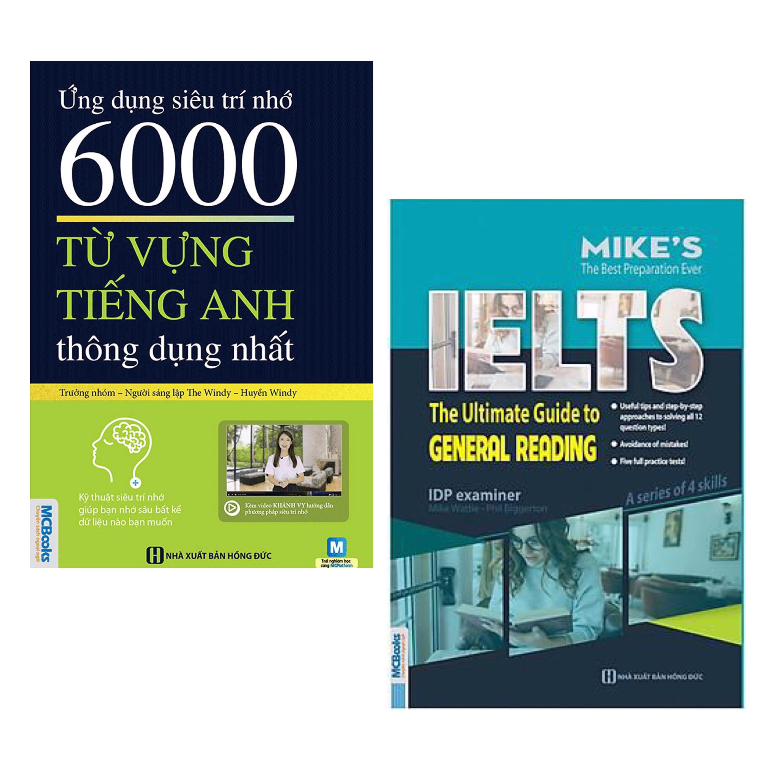 Combo : Ứng Dụng Siêu Trí Nhớ - 6000 Từ Vựng Tiếng Anh Thông Dụng Nhất + The Ultimate Guide To General Reading / Cẩm Nang Học Tiếng Anh - Tủ Sách Học Tốt