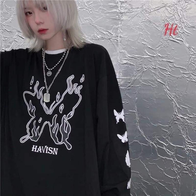 Áo thun dài tay bướm Havi da cá H2
