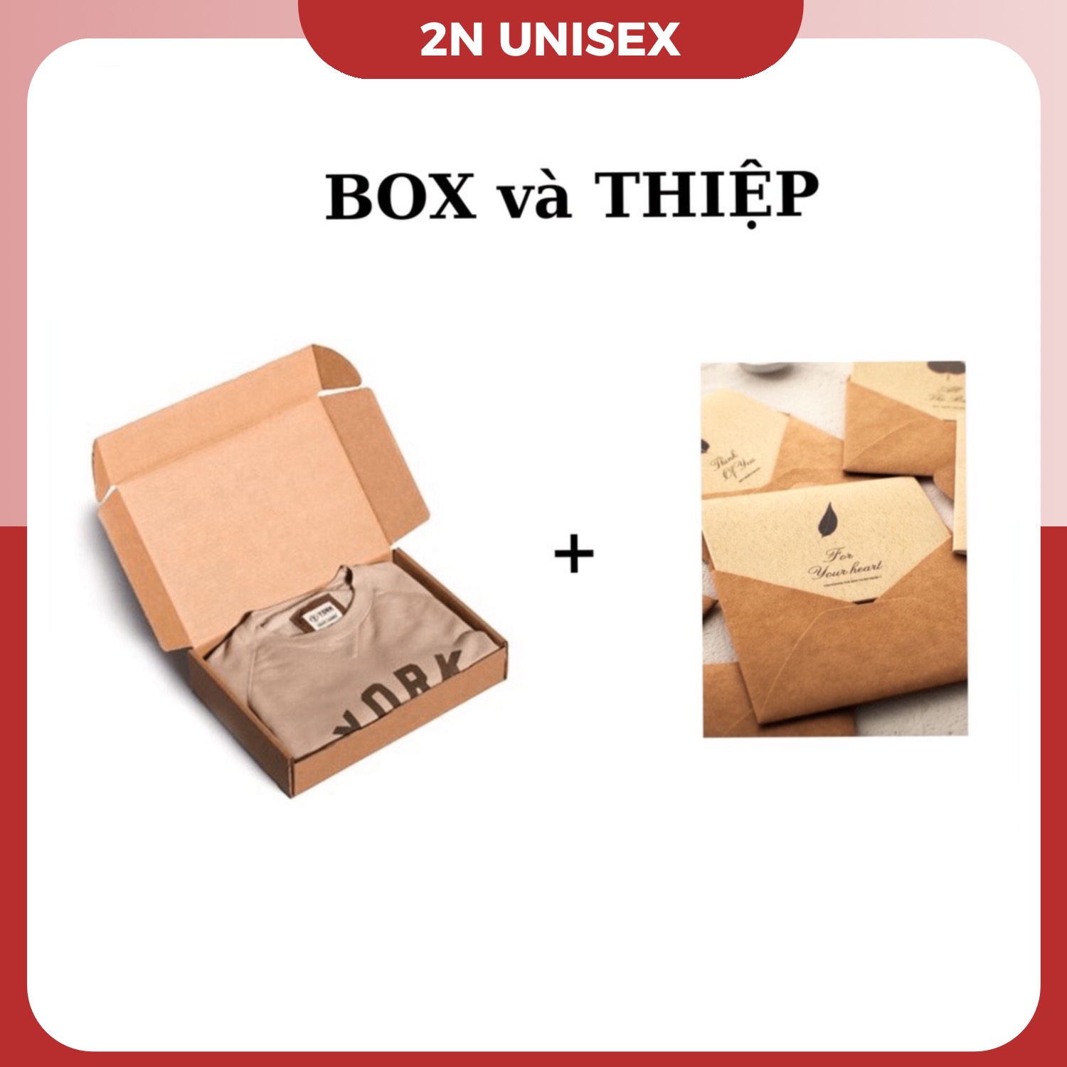 HỘP QUÀ TẶNG và THIỆP VIẾT TAY THEO YÊU CẦU - 2N Unisex