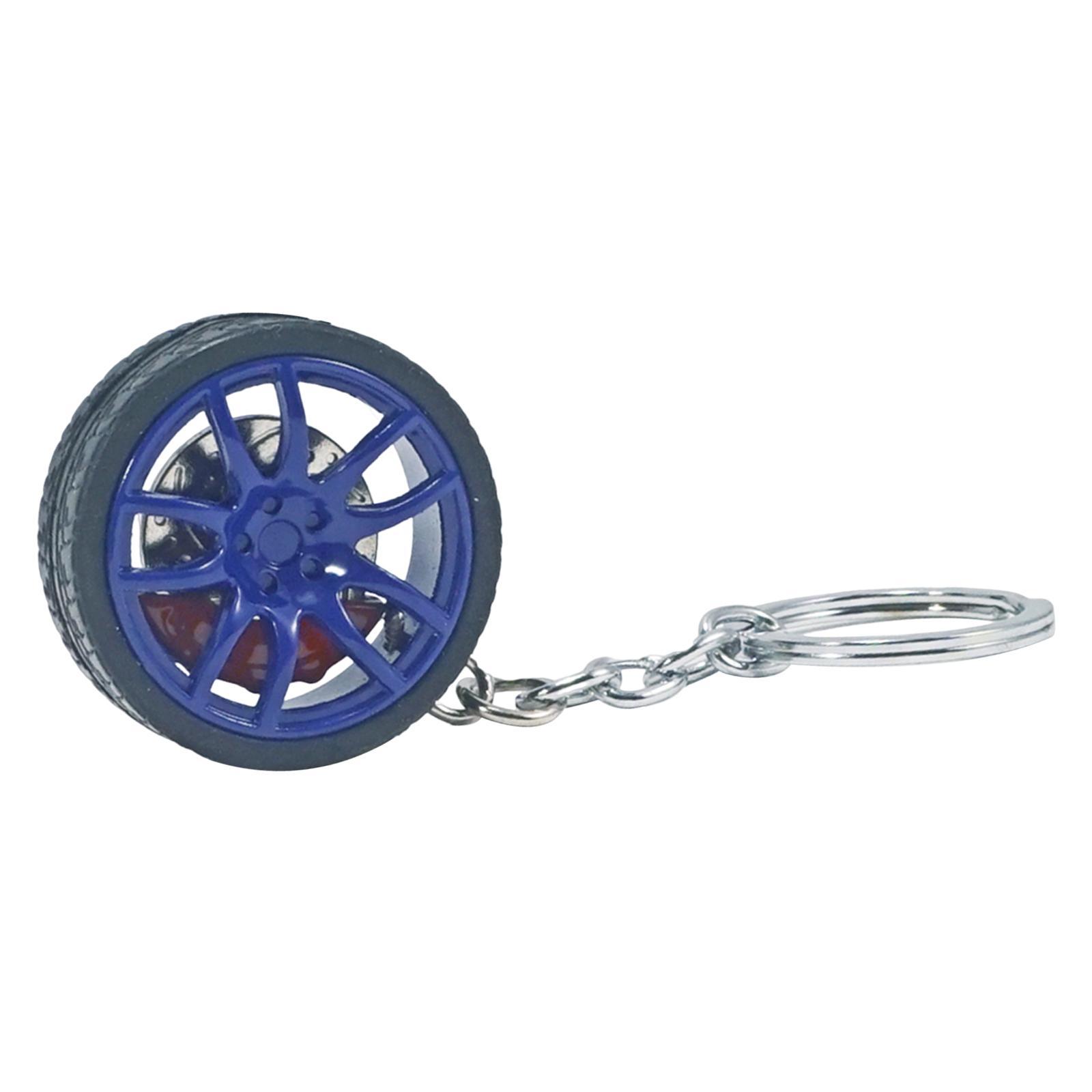 Tire Keyring Creative Automobile Car Parts Model Key Chains Lovers