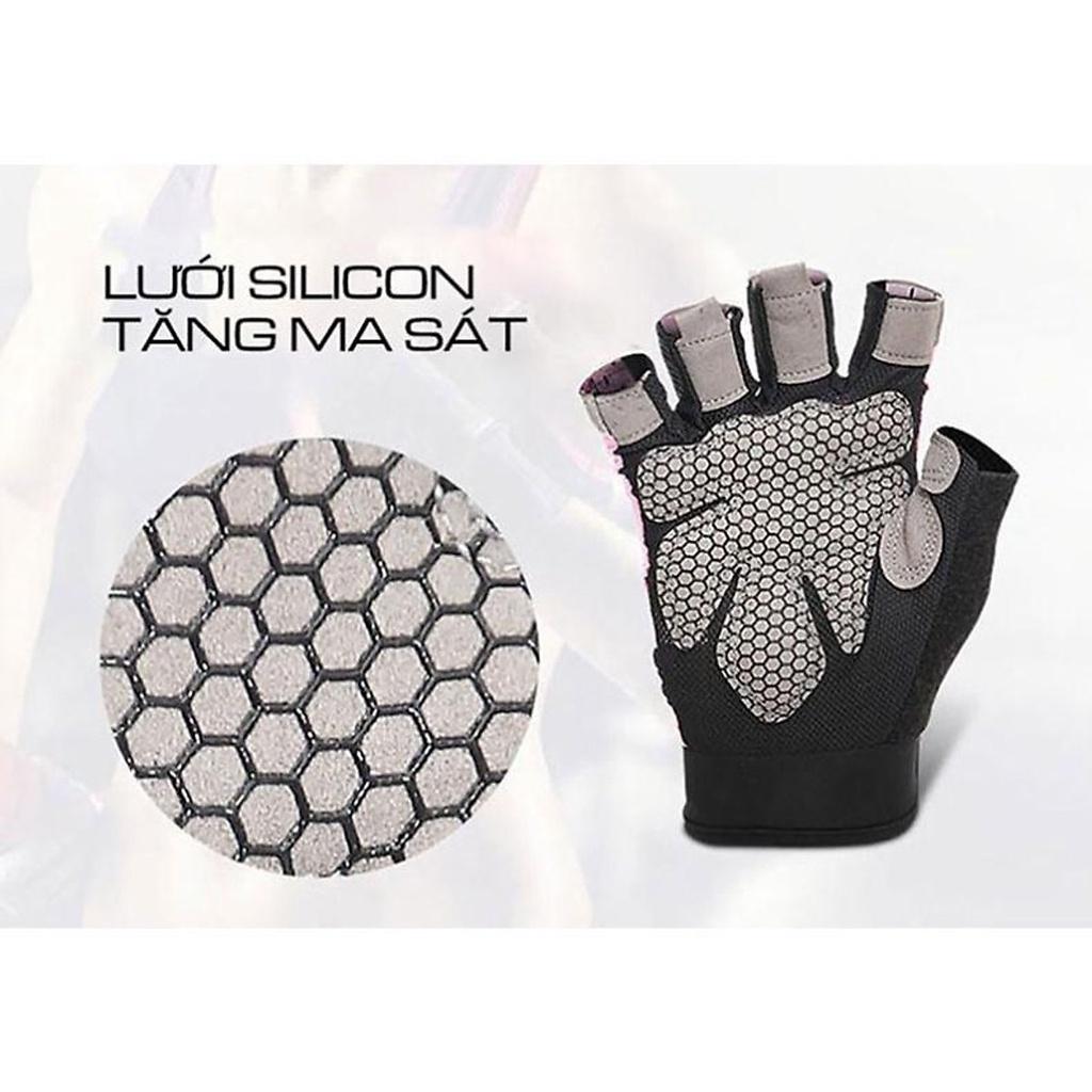 Găng Tay Nửa Ngón Tập Gym, Tập Tạ Tích Hợp Quấn Cổ Tay Aolikes AL113B AL113 113 - Chính Hãng