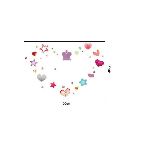 Decal trang trí tường - Hình Trang trí Trái Tim 02 - DẠ QUANG