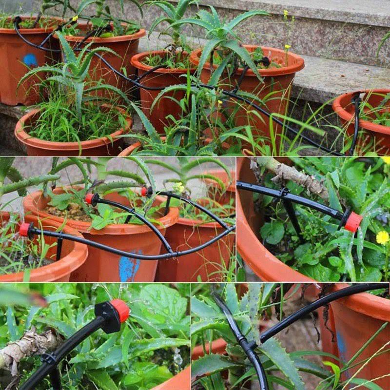 Bộ 20 đầu tưới nhỏ giọt 8 tia kèm 20m dây và đầy đủ phụ kiện tưới cây 8 tia