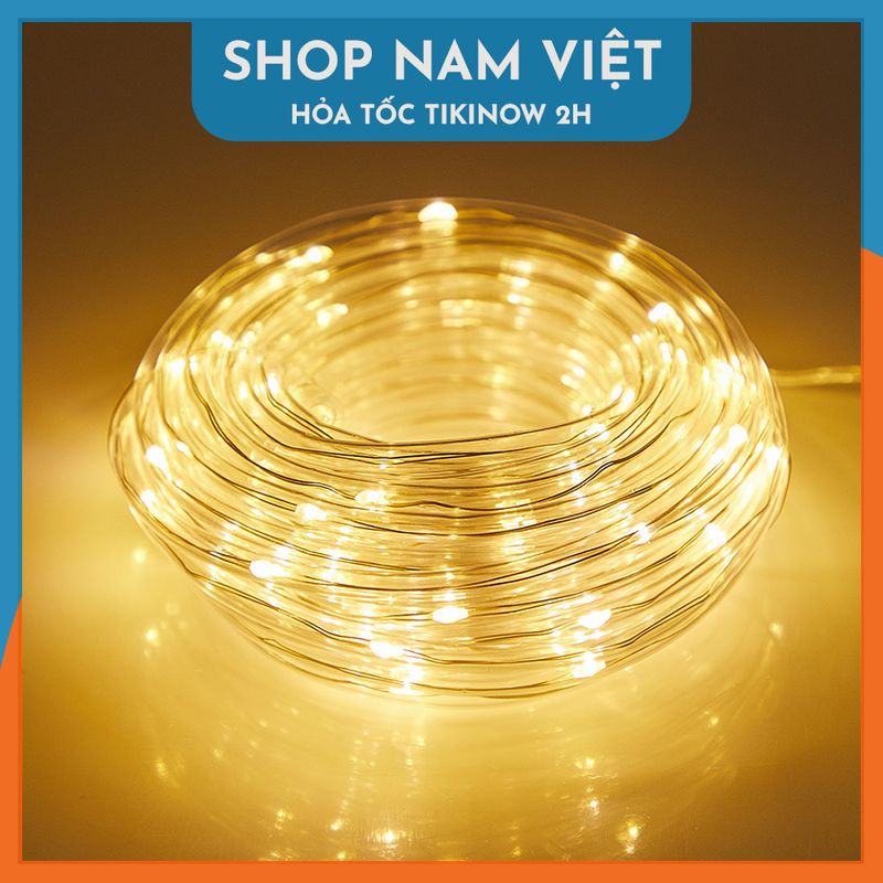 Đèn Led Đom Đóm Bọc Nhựa Năng Lượng Mặt Trời Chống Nước Trang Trí Ngoài Trời - Chính Hãng NAVIVU