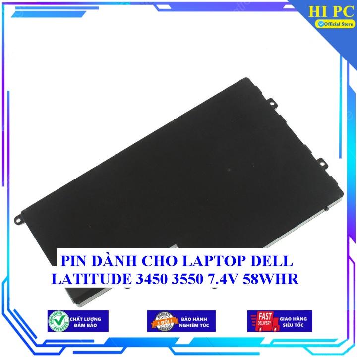 PIN DÀNH CHO LAPTOP DELL LATITUDE 3450 3550 7.4V 58WHR - Hàng Nhập Khẩu