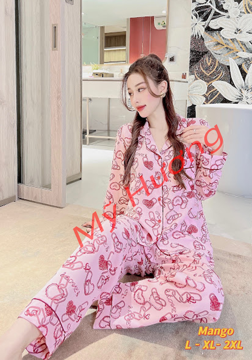Bộ lụa mango loại 1 dày dặn thoáng mát, phom dáng chuẩn đẹp, đường may kỹ chắc chắn 60-65kg