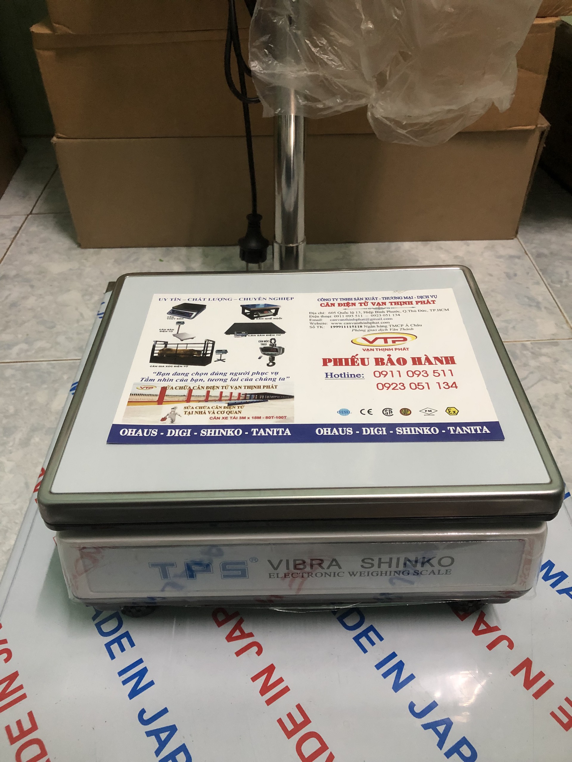 Cân Điện Tử VIBRA TPS 30 kg Nhật Bản