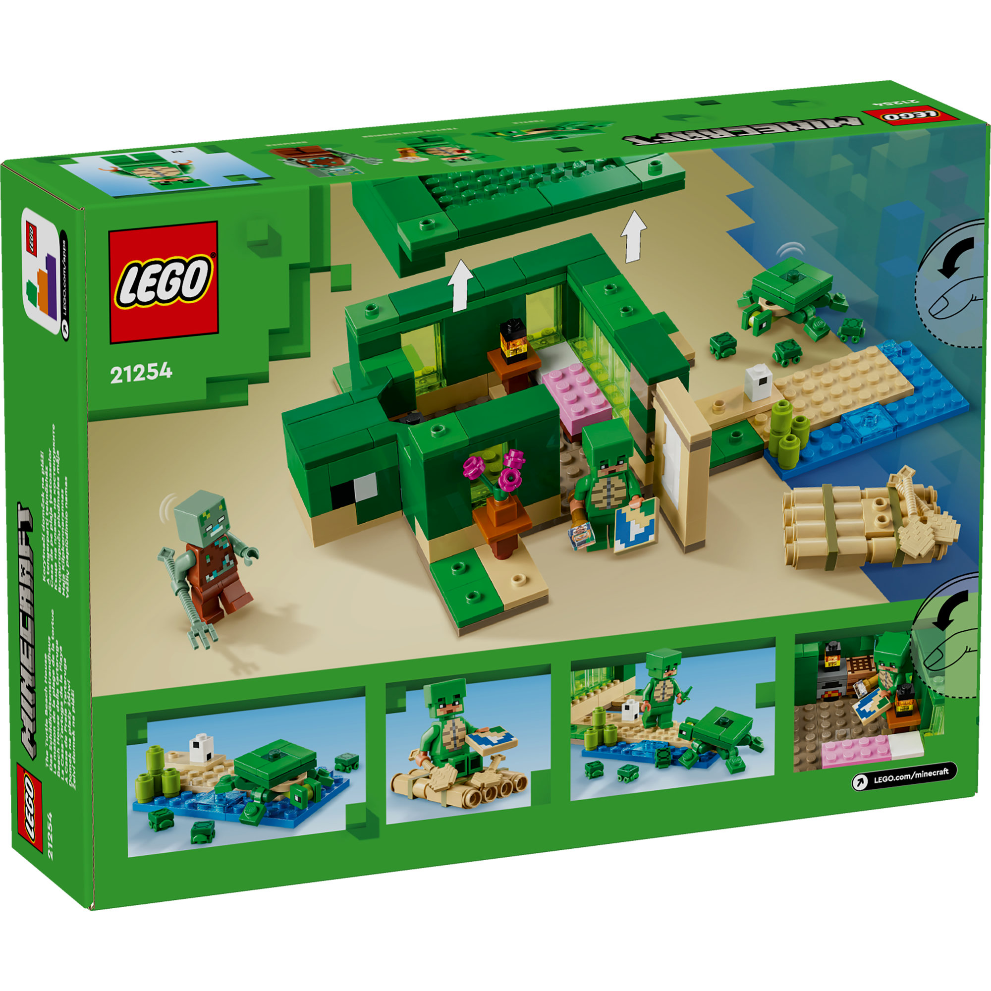 LEGO MINECRAFT 21254 Đồ chơi lắp ráp Ngôi nhà rùa biển (234 chi tiết)