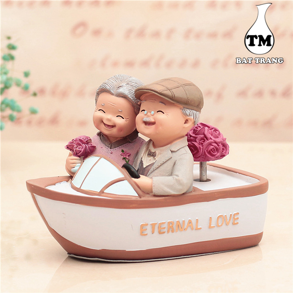 Tượng Ông Bà Anh - Tượng Decor Trang Trí Bàn Làm Việc, Nhà Cửa