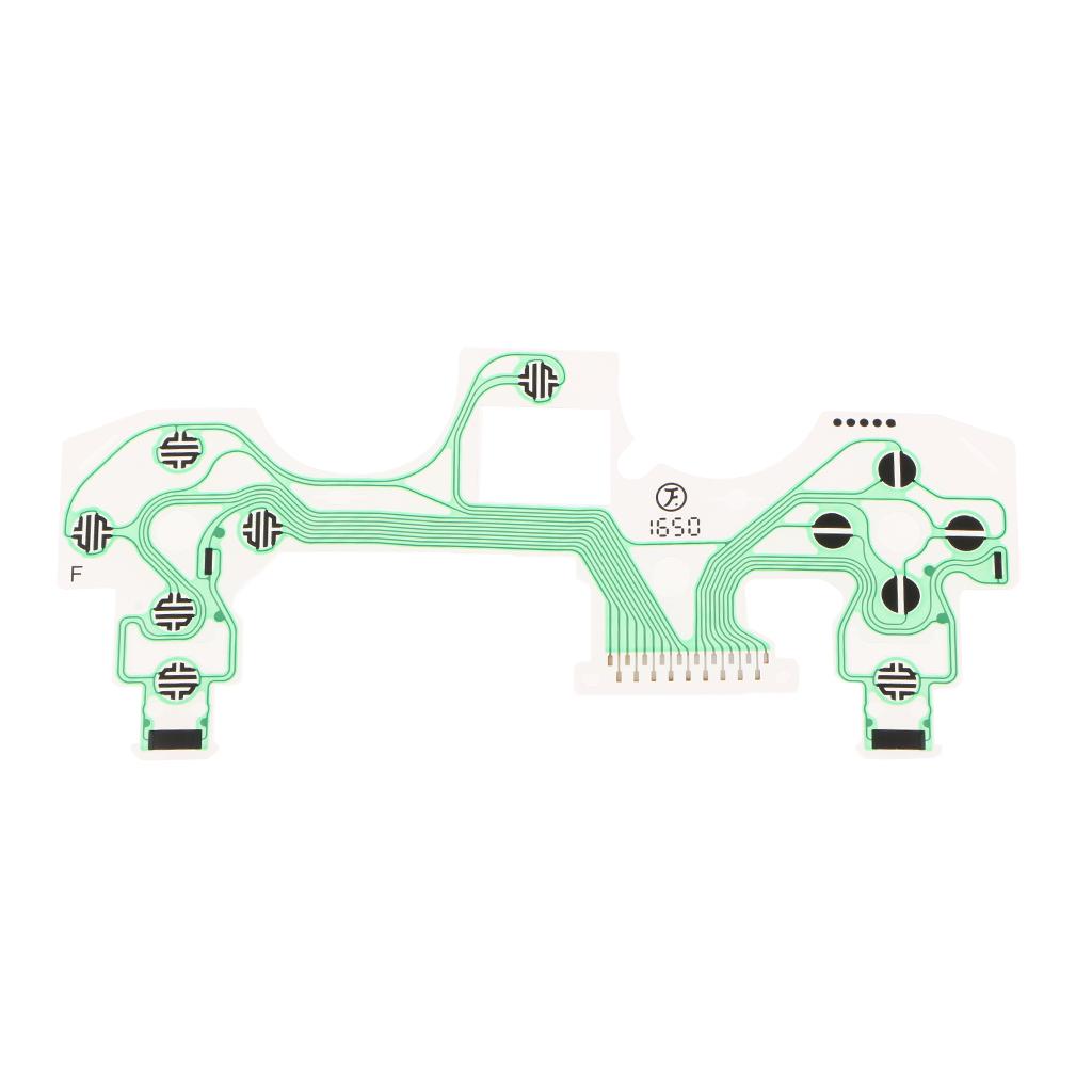 2xConductive Film Keypad Flat Flex Ribbon Cable For Sony PS4 Controllers Green