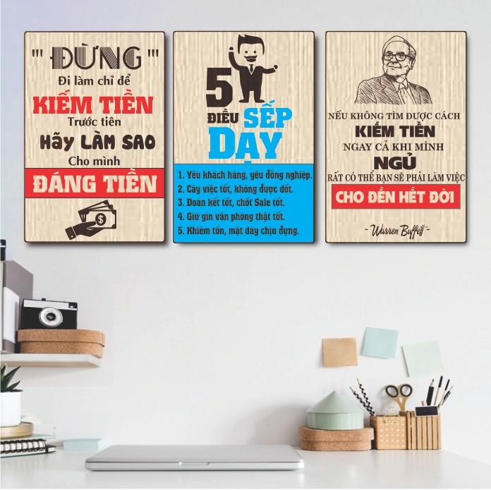 Tranh Treo Tường Văn Phòng Tạo Động Lực Decor Trang Trí- 5 Điều Sếp Dạy