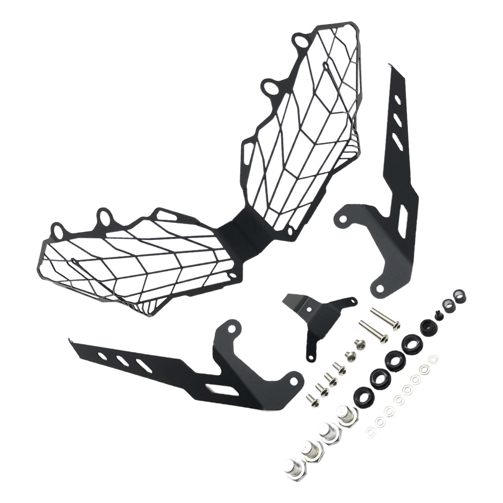 Motorcycle Headlight Guard Aluminum Alloy Headlight Mesh Grille Cover Spare Parts Premium Durable Replaces Motorcycle Accessories