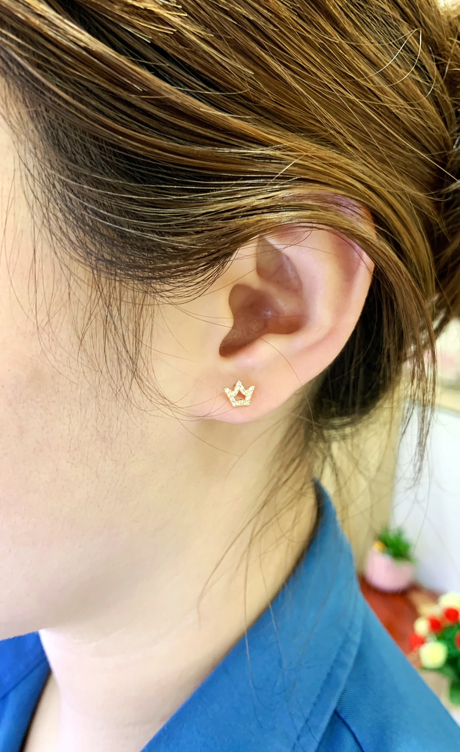Bông Tai Vàng 14K - MOON Jewelry