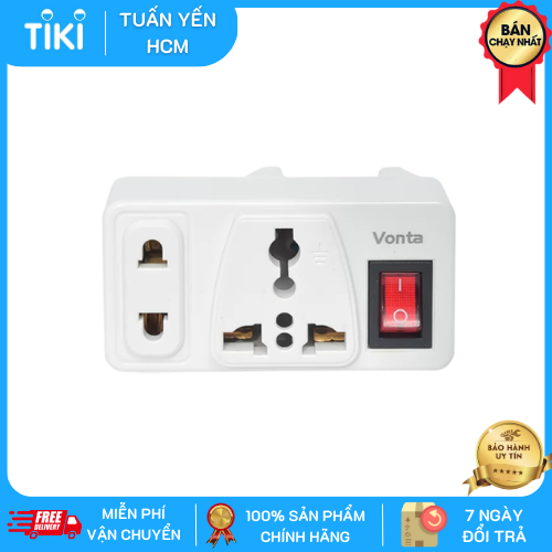 Ổ cắm điện đôi có công tắc nguồn, ổ cắm chuyển đổi du lịch quốc tế