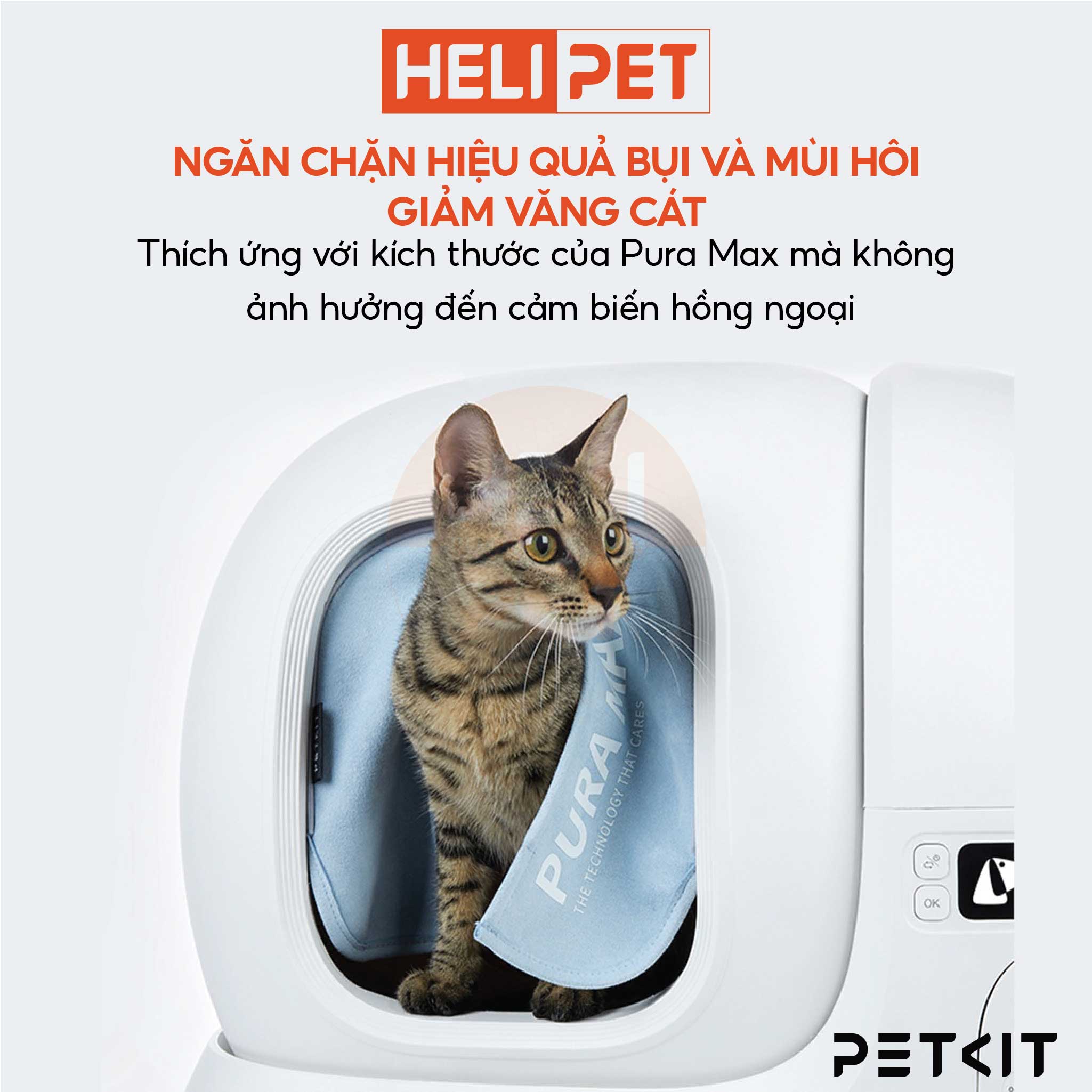 Rèm Che Dùng Cho Máy Dọn Phân Mèo Tự Động Petkit Pura Max- HeLiPet