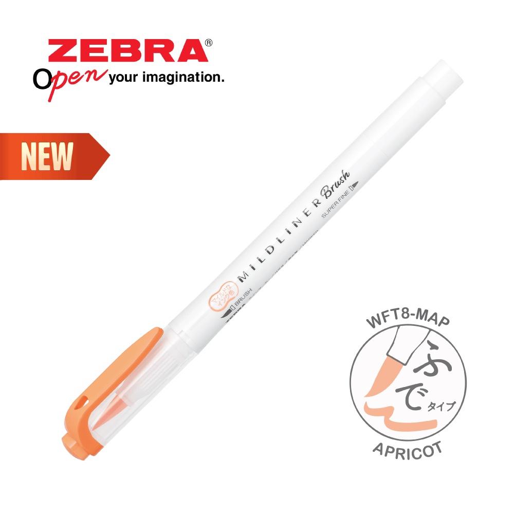 Viết Dạ Quang Zebra Mildliner Brush đầu cọ 10 MÀU MỚI