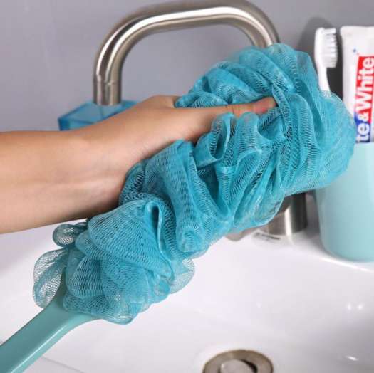Cây Gậy Bông Tắm Chà lưng Tạo Bọt Cán Dài
