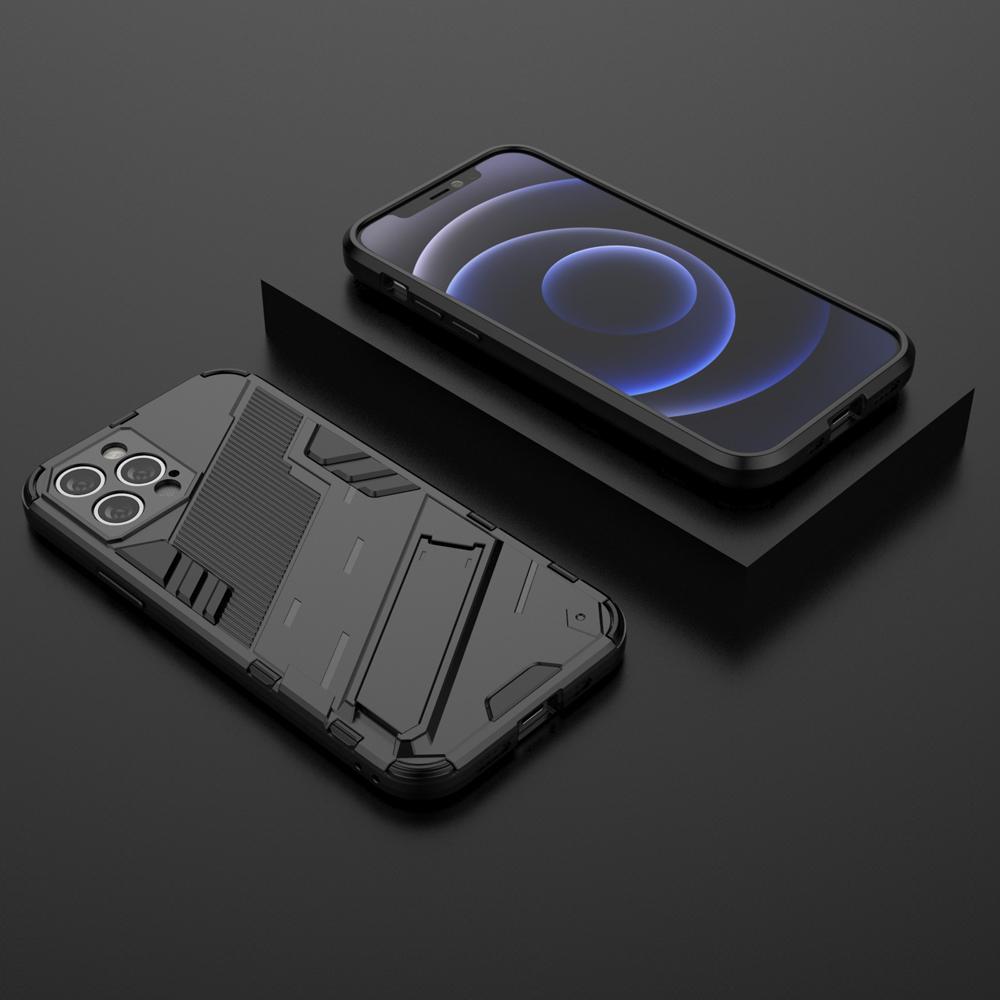 Ốp lưng cho iPhone 12 Pro, Ốp chống sốc Iron Man PUNK cao cấp kèm giá đỡ cho iPhone 12 Pro