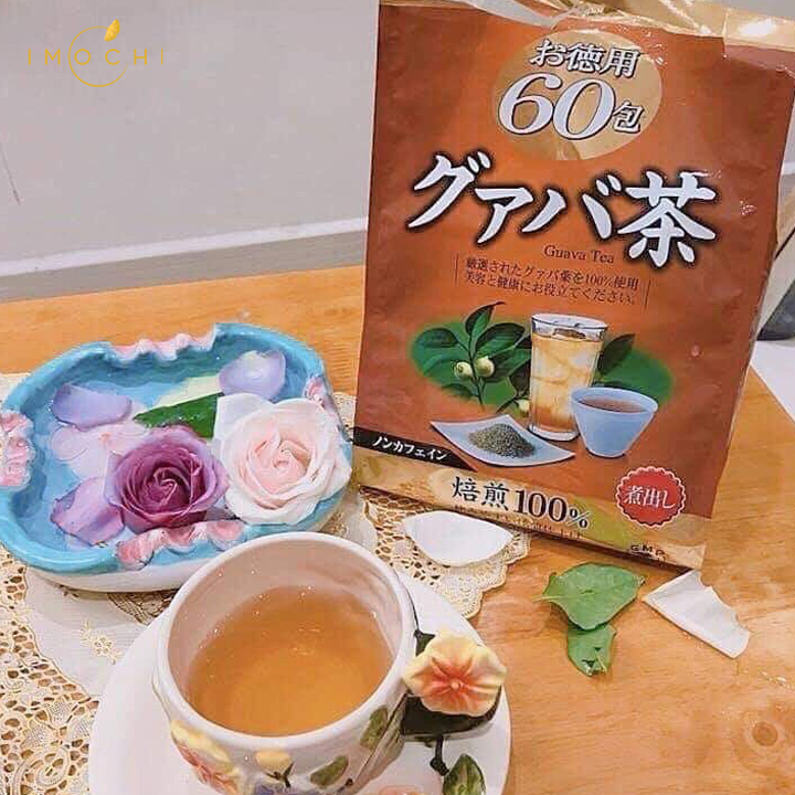 Trà ổi Guava Hiệu Orihiro 120g(2g*60 gói) - Tặng túi zip 3 kẹo mật ong Senjaku