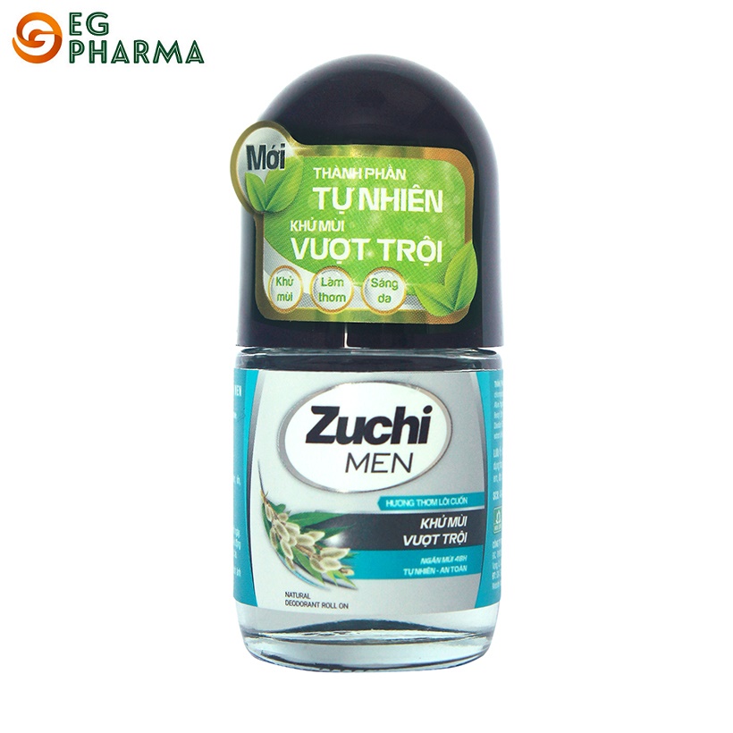 Lăn khử mùi cho nam Zuchi 25ml - Hương mạnh mẽ cá tính - ZC2 02