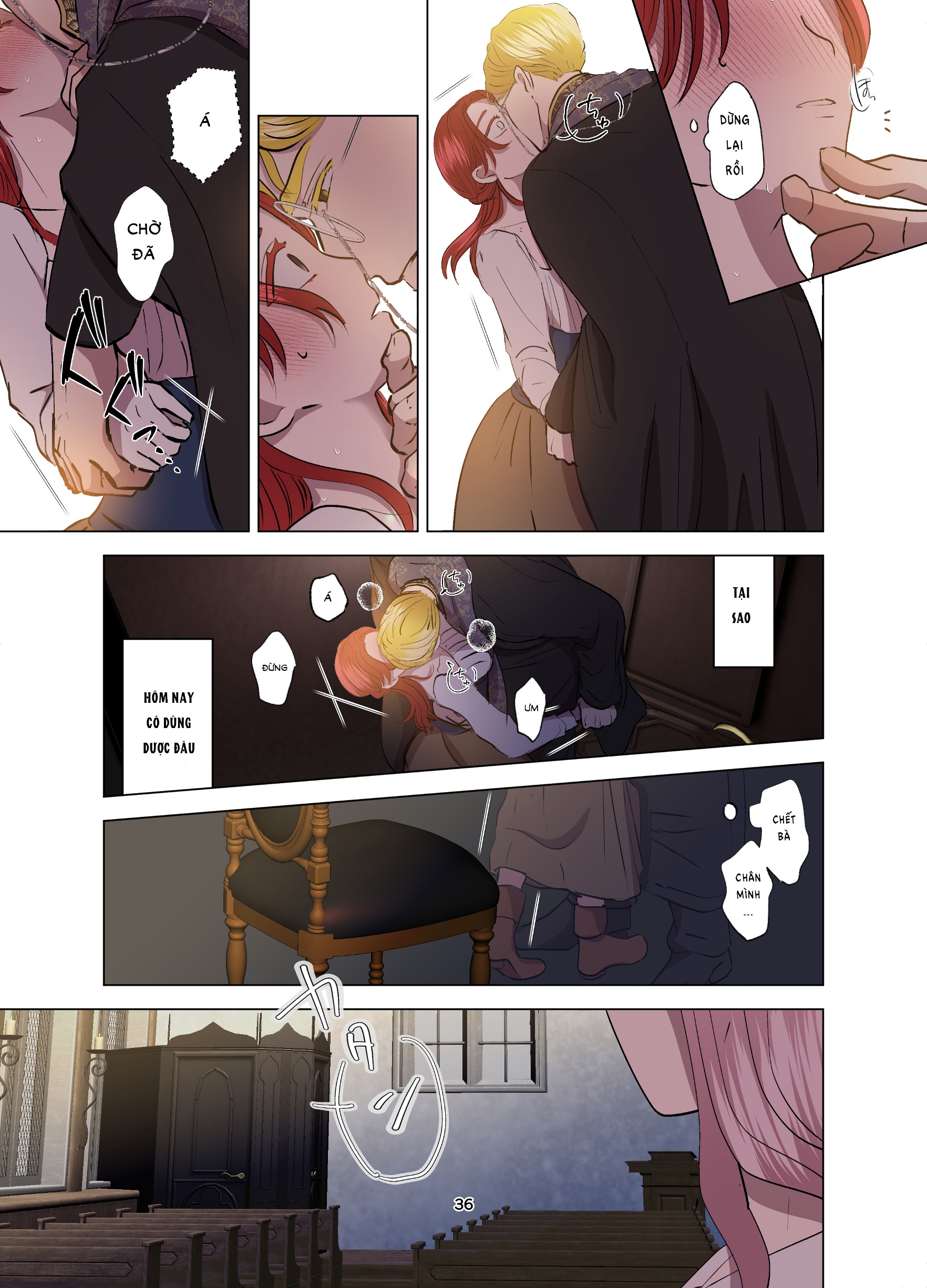 [21+] gái ế chạy không thoát tình yêu của đức cha - full màu chapter 5 6