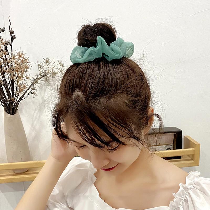 Dây Cột Tóc Bằng Vải Satin Cho Nữ Mùa Hè 2021