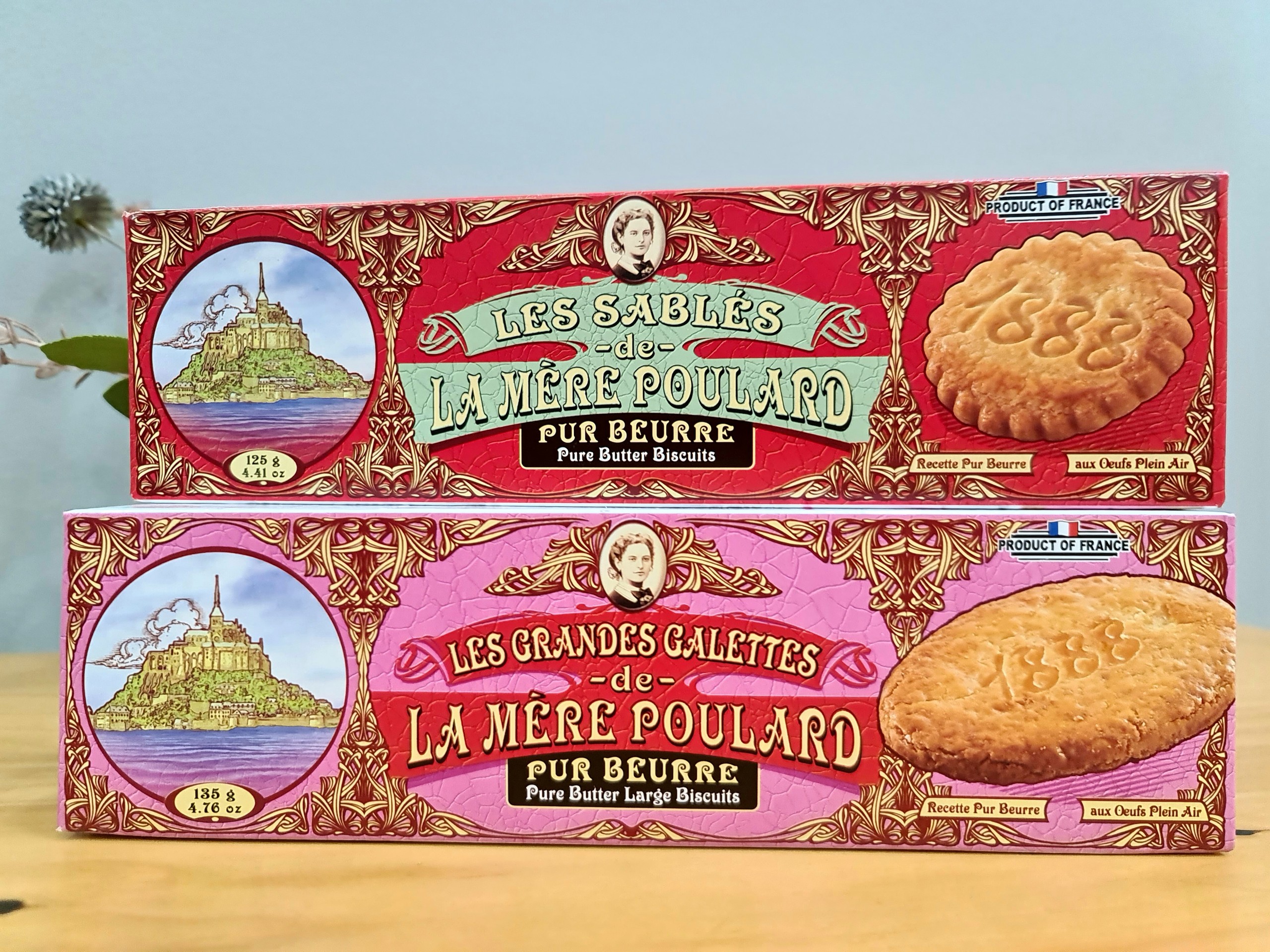 Bánh quy bơ - La Mère Poulard 135g - Pure Butter Large Biscuits