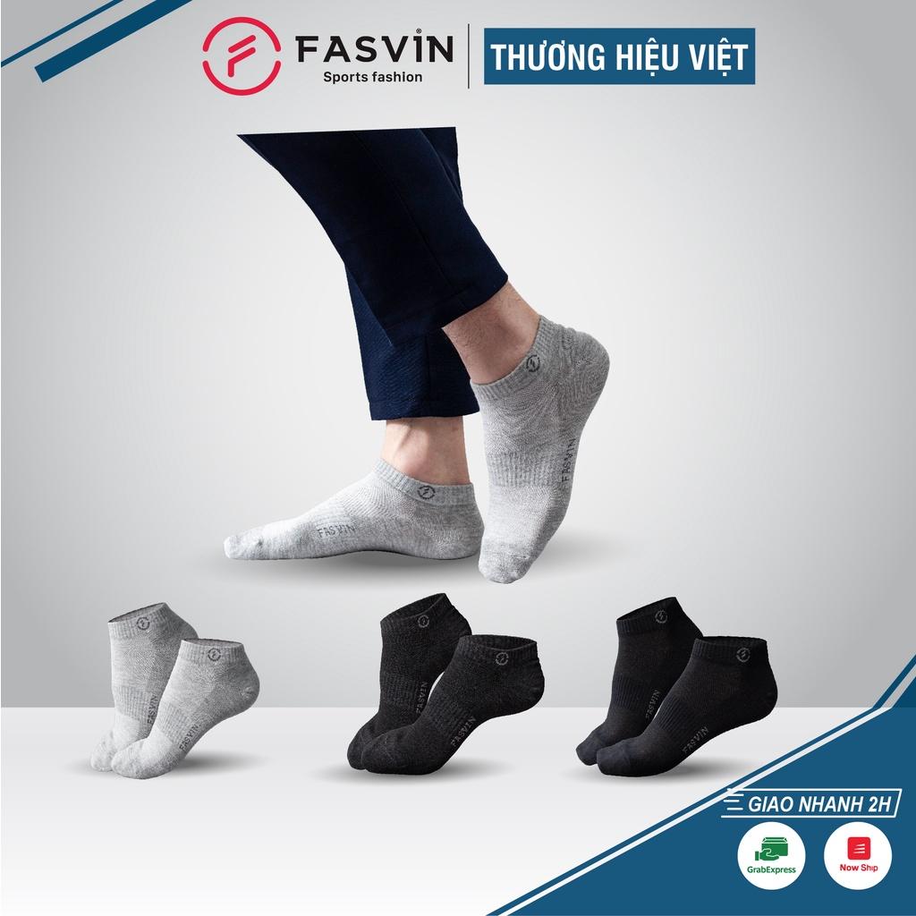 Tất Nam Cổ Ngắn FASVIN Mềm Mịn Co Giãn Tốt TN21901.HN