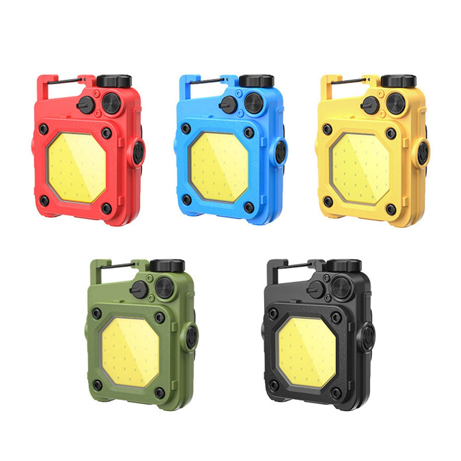 Mini LED Flashlight Bright Multifunction Backpacking COB Work Light Keychain