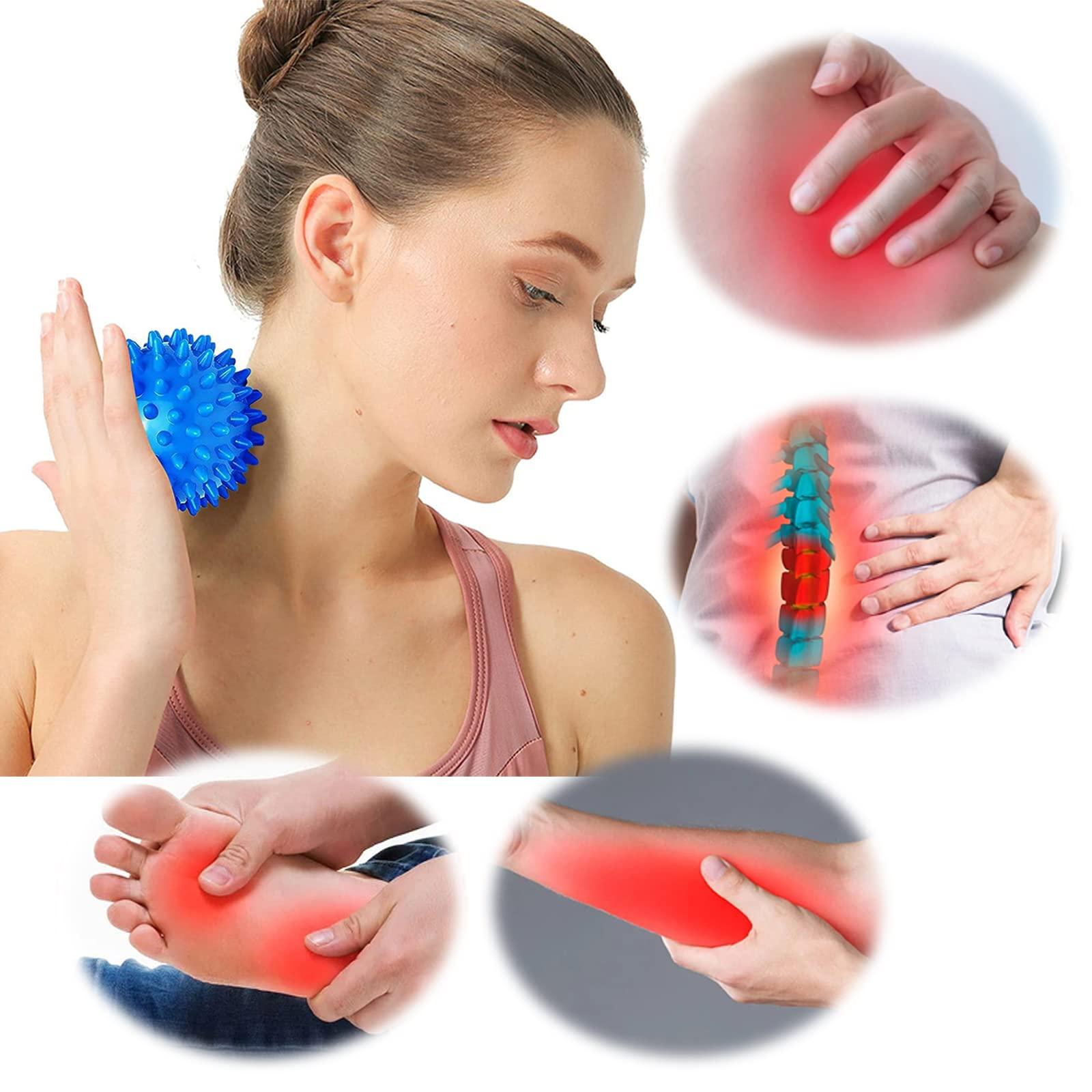 Tập hợp các quả bóng massage 3 phòng, bóng massage chân có hình dạng và kích cỡ khác nhau để xoa bóp tay và chân, thư giãn và giảm đau cơ bắp