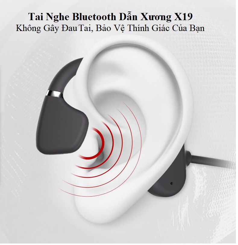 Tai Nghe Không Dây Kết Nối Bluetooth Tiếp Nhận Âm Thanh Ngoài Tai X-019 Chống Thấm Mồ Hôi