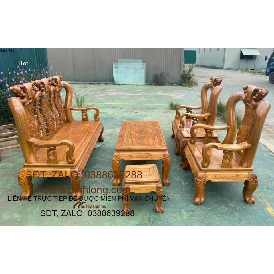 Bàn ghế Minh Quốc Đào gỗ Lim tay 10 giá chỉ 15tr