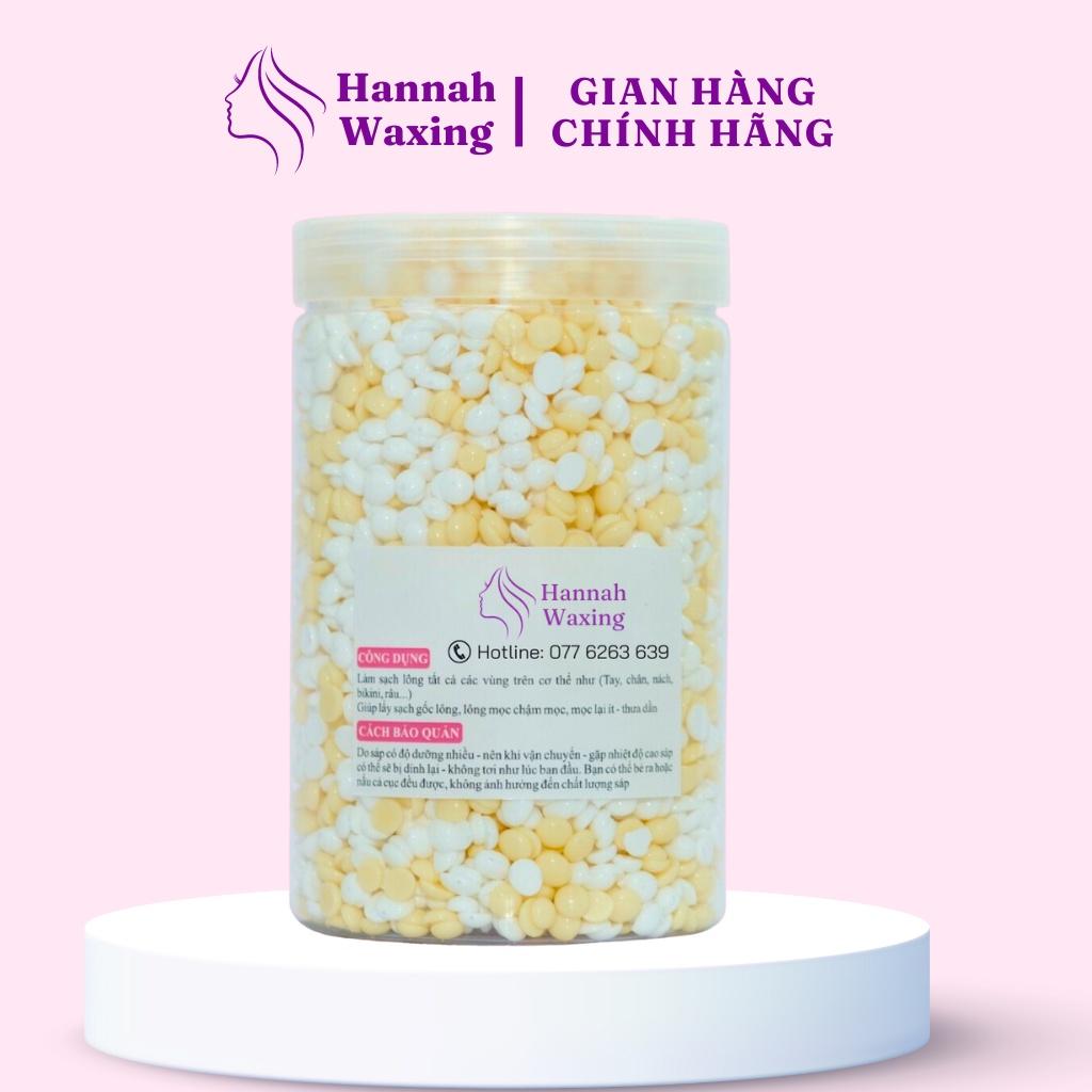 [CHE TÊN] Sáp Wax Lông Mix Sữa Dừa + Cream Siêu Bám Lông Chuyên Wax Bikini Tặng Kèm Que HANNAH WAXING