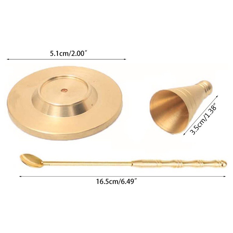 BỘ KHUÔN TẠO NỤ TRẦM HƯƠNG BỘT 3 MÓN BẰNG ĐỒNG