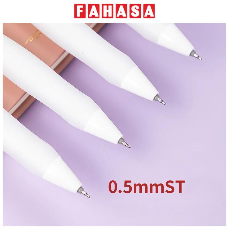 Bút Gel Dạng Bấm Mực Nhanh Khô 0.5 mm - Deli S60-ST - Mực Đen