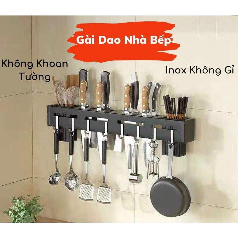 Giá cài dao, cắm đũa thìa dĩa gắn tường thép sơn tĩnh điện chumdecor