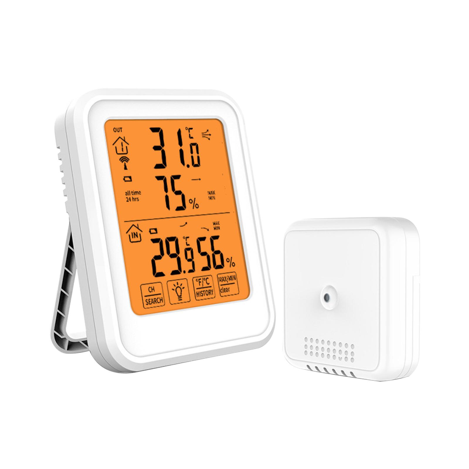 Máy Đo Độ Ẩm Nhiệt Độ Điện Tử Màn Hình Lớn Lcd