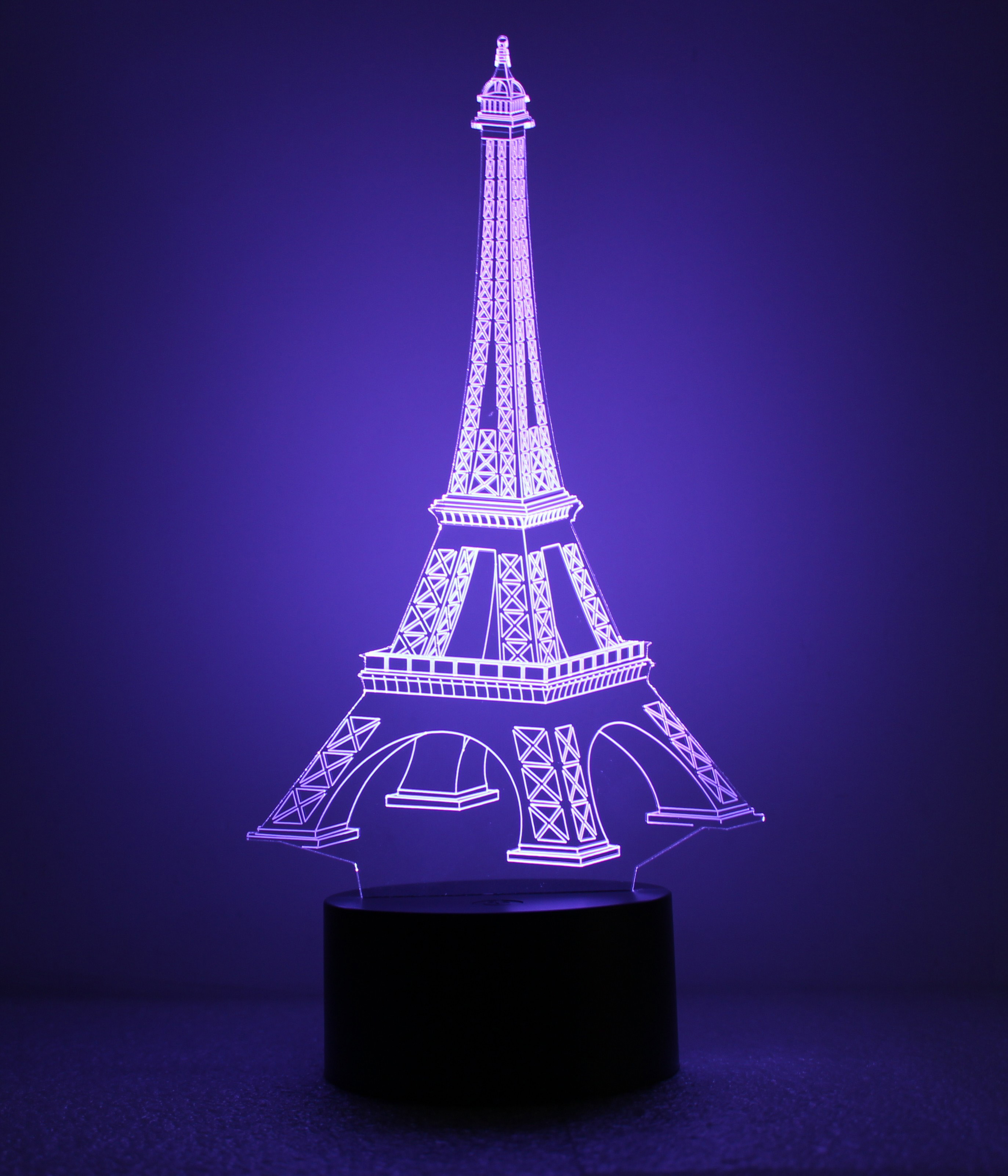 Đèn ngủ 3D - Tháp Eiffel công tắc cảm ứng