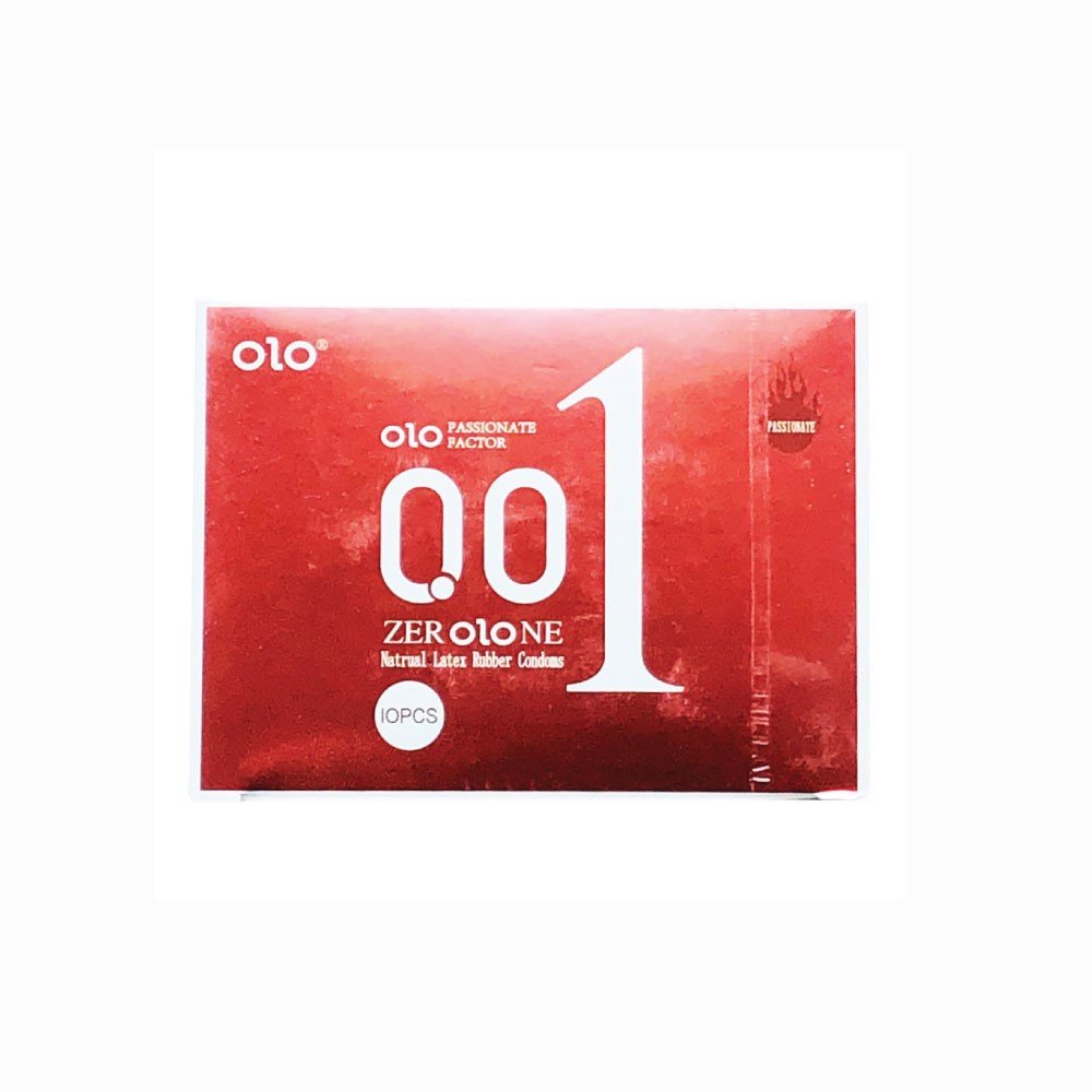 Bao cao su OLO 0.01 Đỏ - Siêu mỏng, nóng ấm